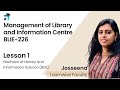 Lesson 1 (Block 1) | Management of Library and Information Centre | BLIE-226 | Kerala's No.1