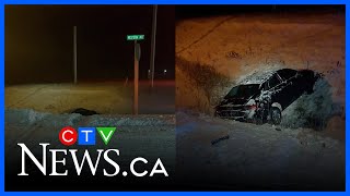 Driver charged with impaired after vehicle found in ditch off Hwy. 11