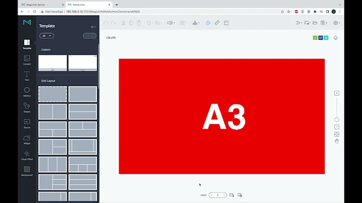 MagicInfo Services shows how to change the duration of an LFD item