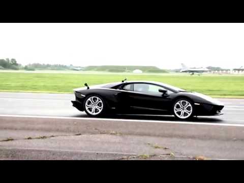 Kawasaki Ninja H2r vs Bugatti Veyron Drag Race 2016   Lamborghini Aventador vs F16 Fighting Falcon