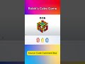Rubik’s Cube Game using HTML, CSS &amp; JavaScript #shorts #html5 #css #js  #codetap