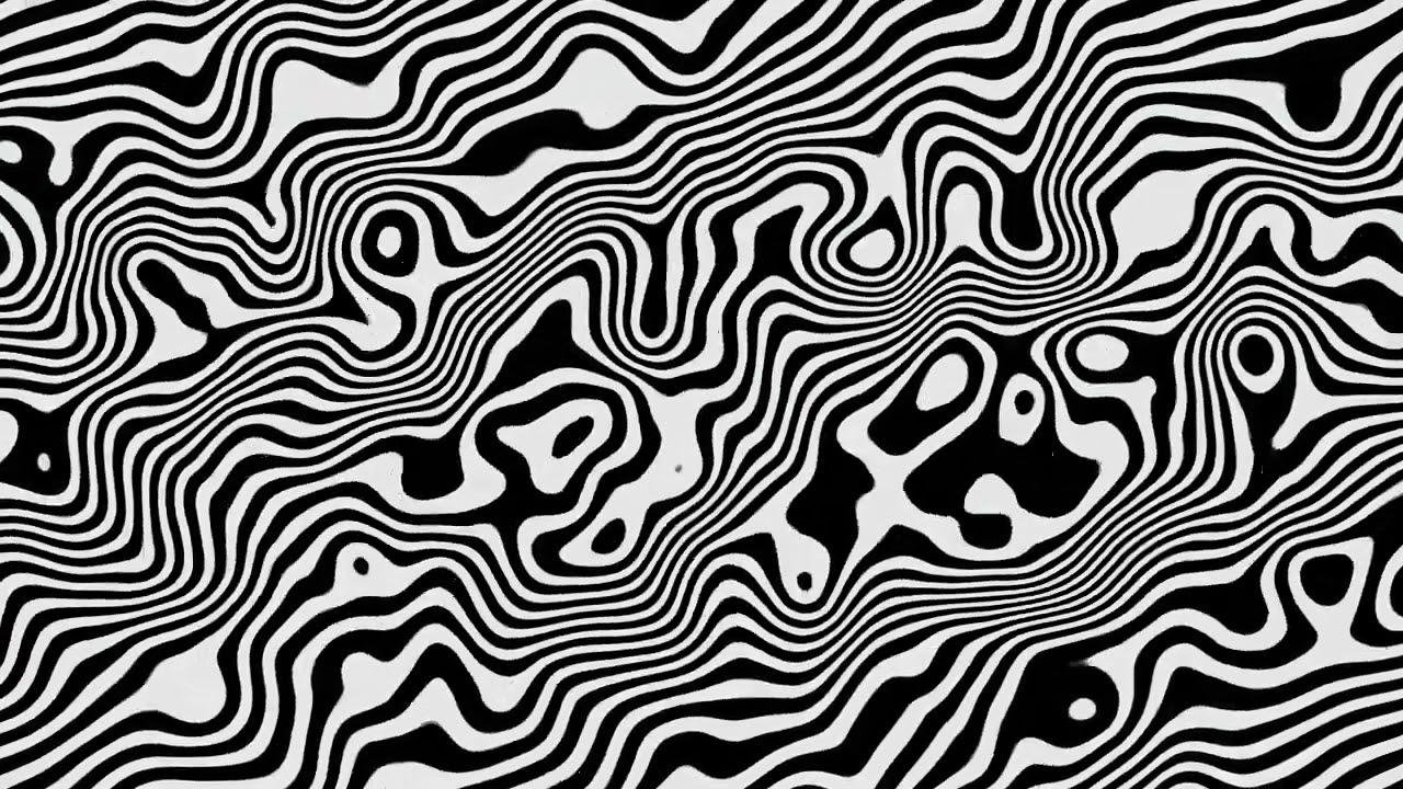 Animated Wavy Topographic Lines | Abstract Motion Graphic Background | 8 Hours 4K 60FPS