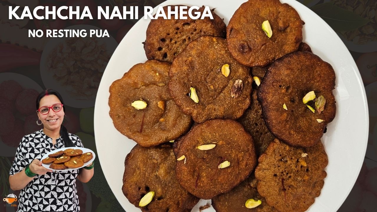 Gur Ka Pua | No Resting | No Sugar | Soft Jalidaar Bihari Style Aata Pua