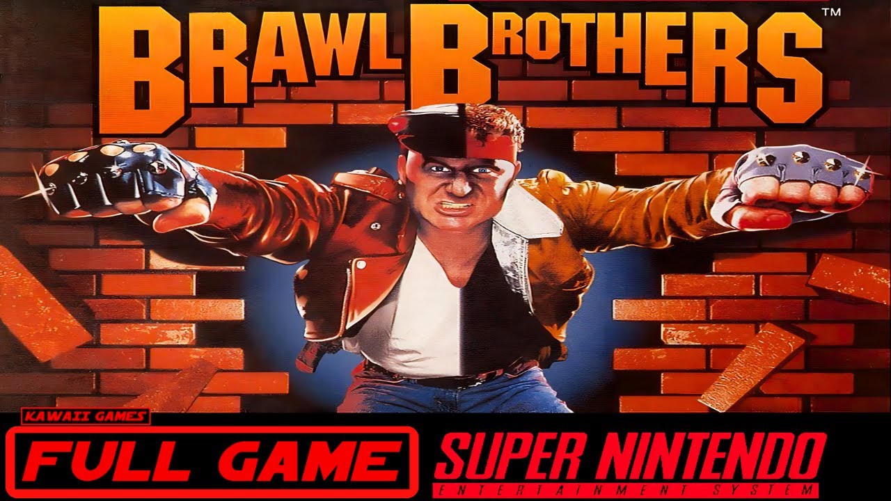 Brawl Brothers [SNES] Gameplay Walkthrough FULL GAME [4K60ᶠᵖˢ🔴]