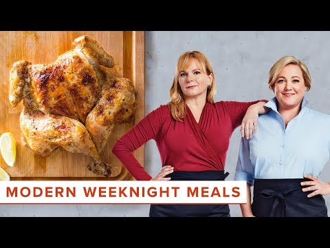 the-best-modern-weeknight-meals:-one-hour-broiled-chicken-and-pan-sauce-&-modern-cauliflower-gratin