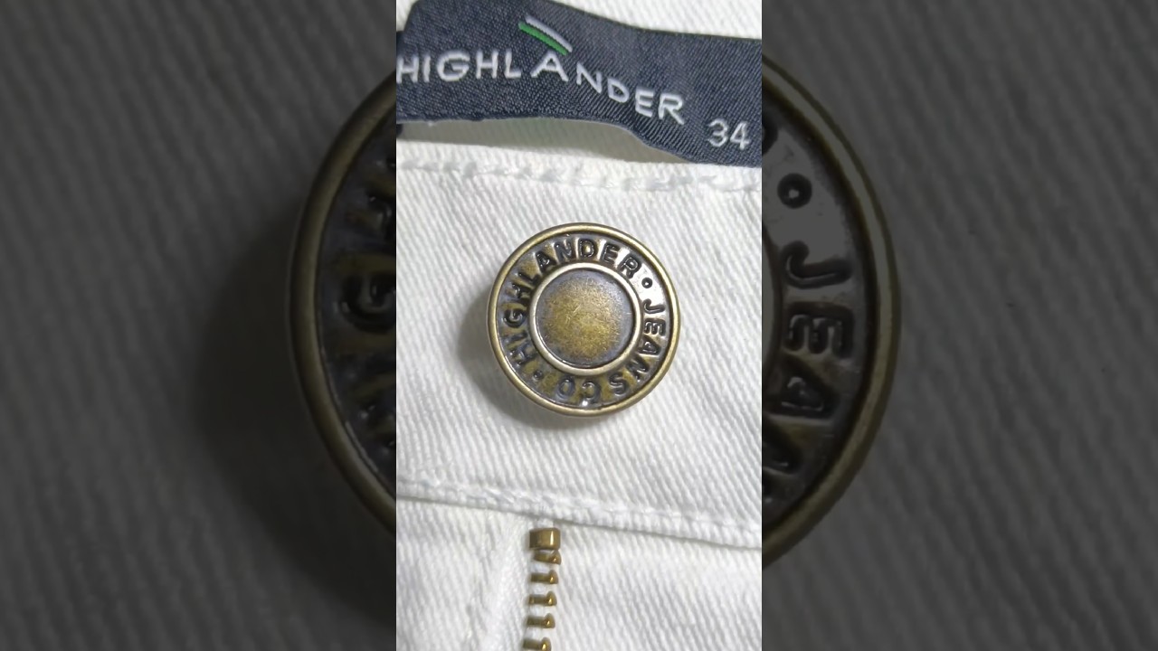 Highlander bootcut jeans men off white 