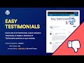 Bad reviews bugs  no refunds  easy testimonials wordpress plugin