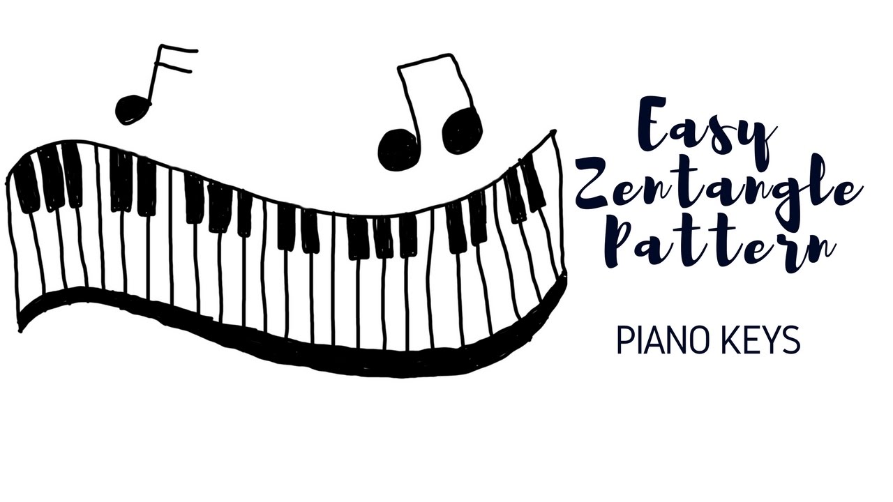 How To Draw Easy Zentangle Patterns Piano Keys Youtube