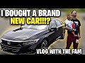 I BOUGHT A BRAND NEW CAR!!? 😱🔥 (Vlog with the fam 💕🤞🏽)