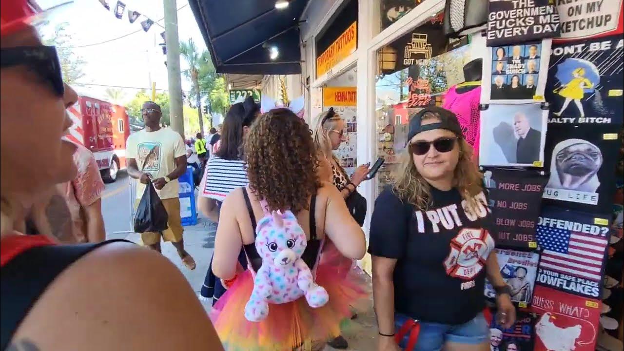 Fantasy Fest 2023 in Key West, Walk Through, Mallory Square, Sun Sets