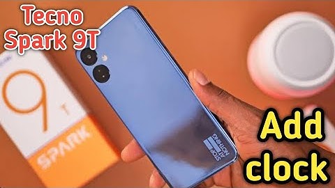 Clock Add On Home Screen, Clock Setting In Tecno Spark 9T,