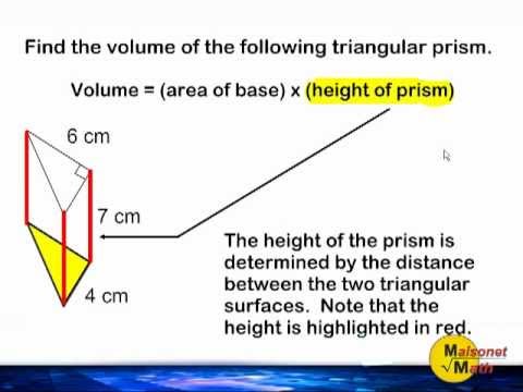 volume of triangular prism volume of triangular prism