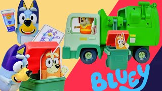 New Bluey Garbage Trash Truck Toy Unboxing \& Play  | Super Fun Bluey \& Bingo Adventure !!!