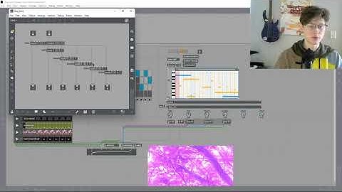 video and visual effects sequencer with Cycling 74