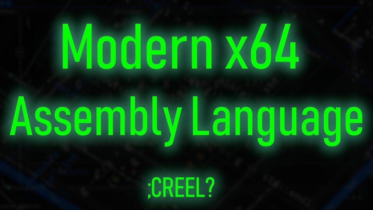 Modern x64 Assembly 2: 16 Bit Registers - YouTube