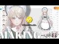 【#VRoid studio】VRoid3Dモデルメイキング映像【雲羽ねる】