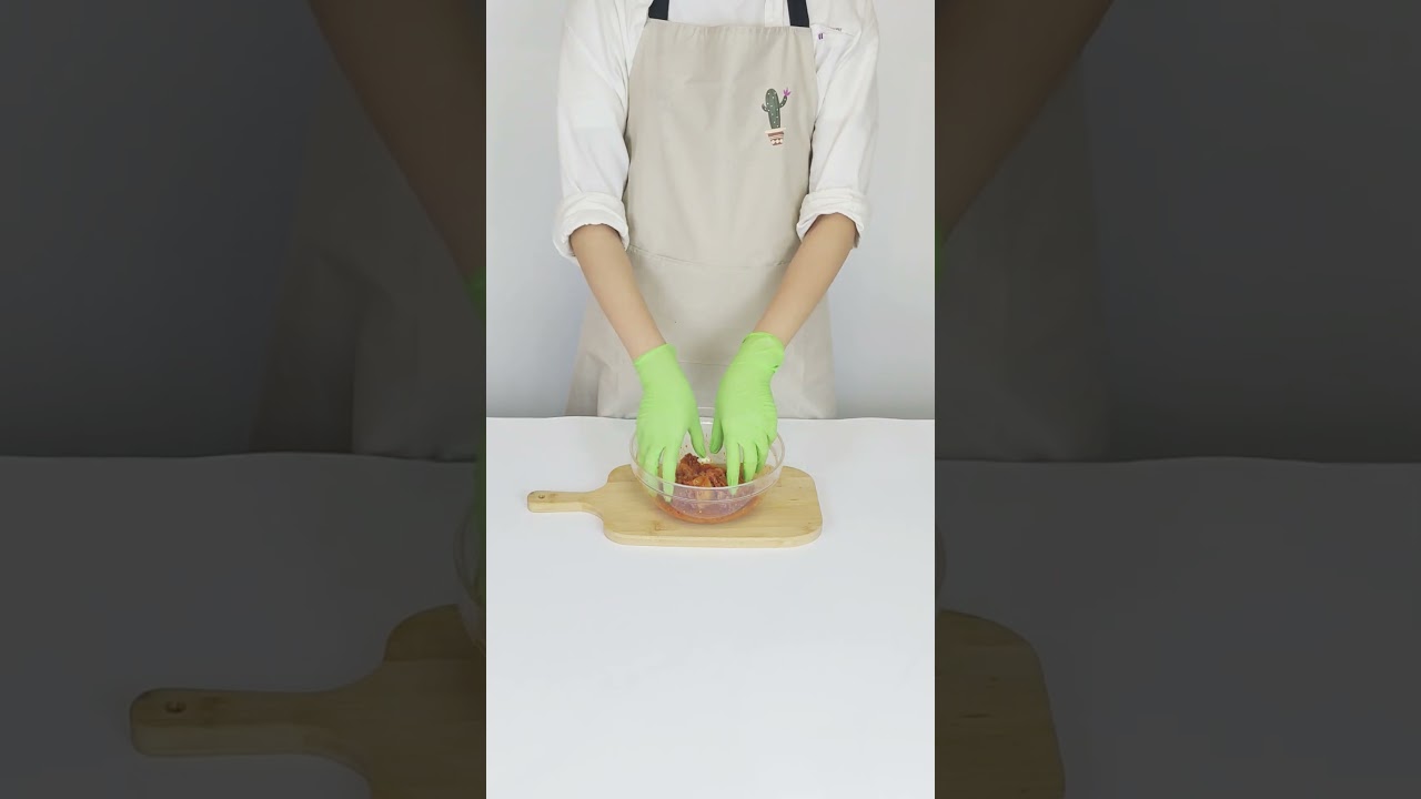 Kitchen gloves - green nitrile gloves 
