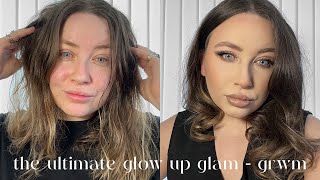 GLOW UP WITH ME - GRWM | the perfect blowout & soft glam makeup, that will last! | maxine lee harris