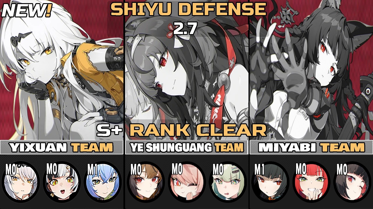 NEW! Yixuan, Ye Shunguang & Miyabi Team Shiyu Defense Stage 5 S+