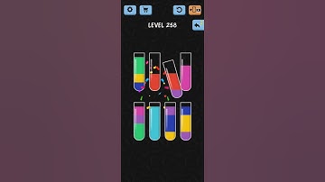 Water Color Sort Level 258 Walkthrough Solution iOS/Android