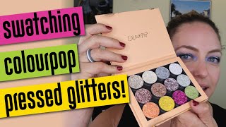 *Colourpop Pressed Glitters* - Swatching and First Impressions! screenshot 2
