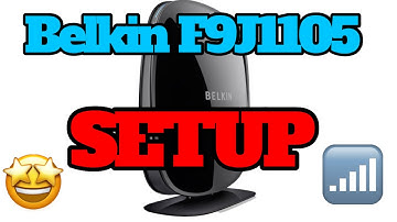 How to SETUP Belkin F9J1105 modem router in 1 minute.