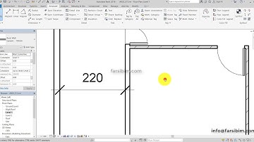 آموزش رویت معماری-فصل 3 قسمت 2 اصلاح عرض راه پله - Revit Architecture