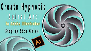 Create Hypnotic Spiral Art in Adobe Illustrator | Step-by-Step Guide🎨💡#adobeillustrator #tutorial