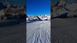 Empty slopes in Zermatt #skiing #switzerland #winter