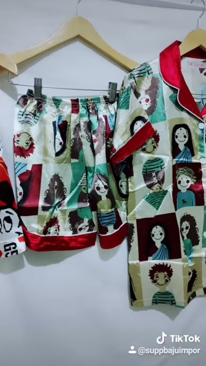 BAJU PIYAMA SATIN BESAR