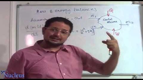 Lec 10   ChemE Thermo   Mass and energy balances for open systems