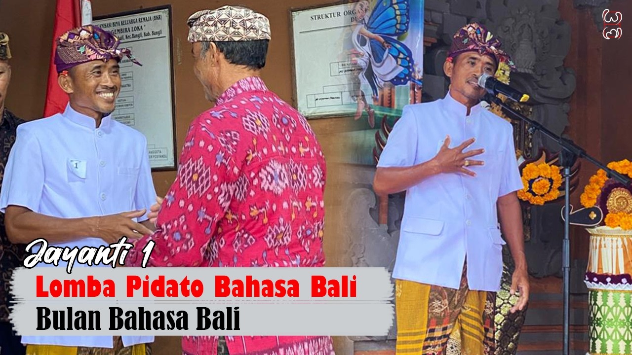 Jayanti 1‼️Pidato Bahasa Bali 