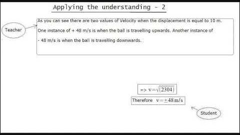 Motion of a Particle along a straight line - lesson - 15 - Applying the understanding - 2