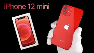 iPhone 12 mini Product RED Unboxing &amp; First Look | ASMR Unboxing