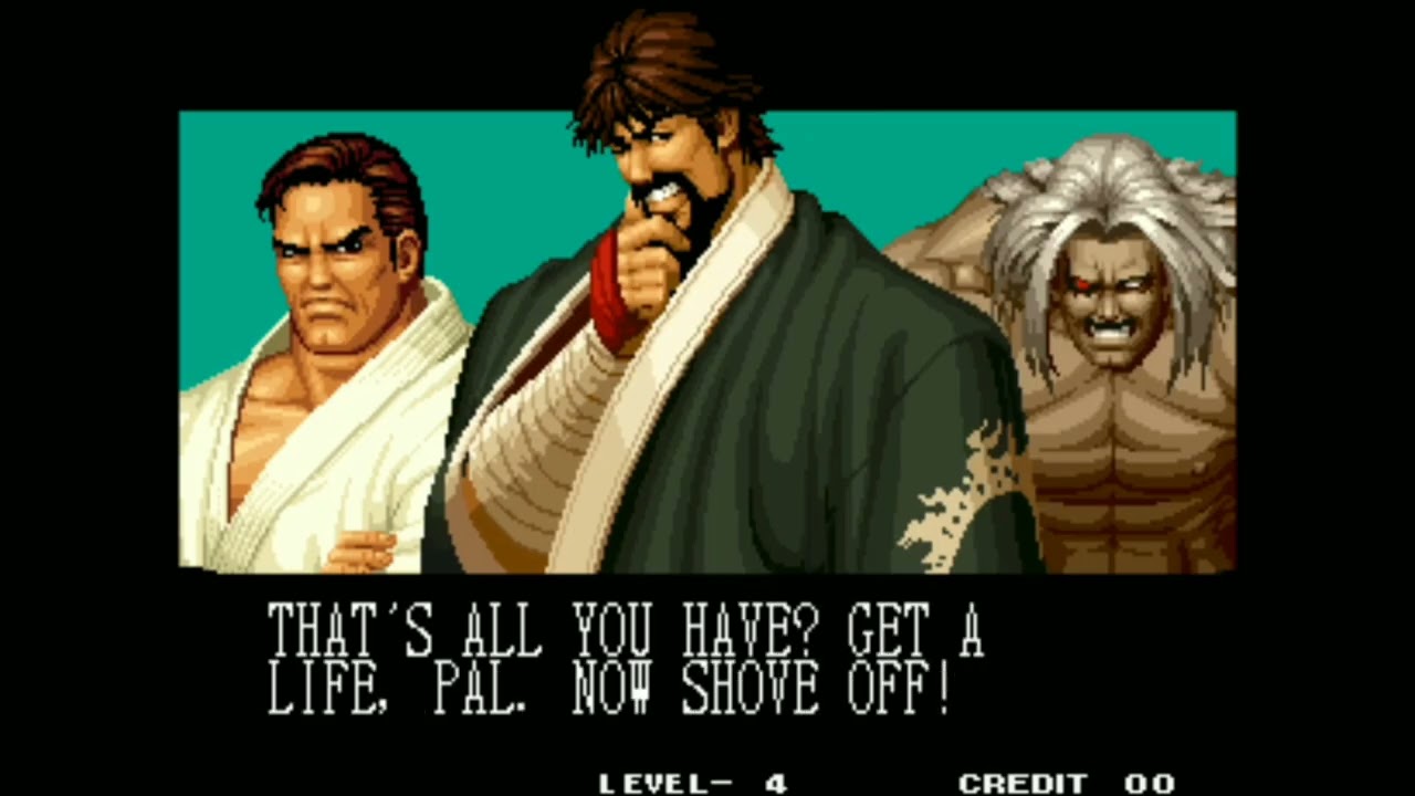 THE KING OF FIGHTERS 95 NEO GEO MVS ARCADE LEVEL 4 OMEGA RUGAL SAISYU KUSANAGI TAKUMA SAKASAKI