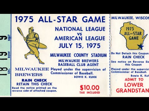 1975 MLB All Star Game MILWAUKEE Original NBC Broadcast