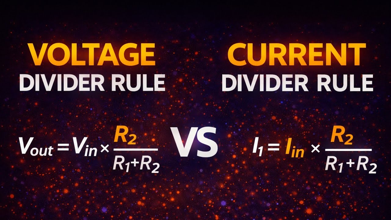 Voltage Divider & Current Divider Rule Explained | Simple Animation + Easy Examples