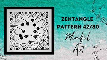 Zentangle Pattern 42/80 Mindful Art Easy #zentangle #zentangleart #zentanglepatterns #mindfulart
