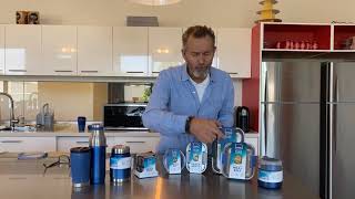 Smash Blue I New Stainless Steel Food Storage Collection I Microwave and Oven Safe.