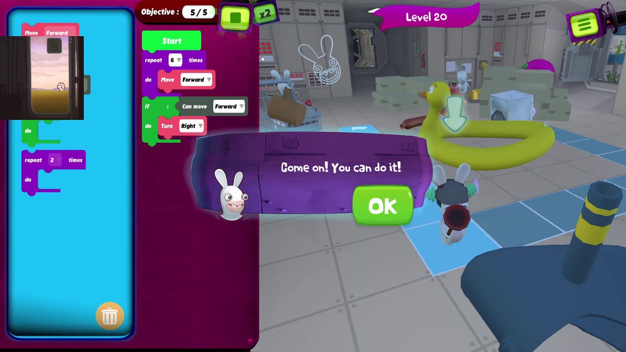 Rabbids Coding [ Part 2 ] Level 15-20 - YouTube