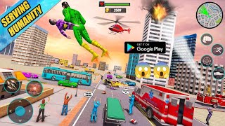 Black Spider Hero flying superhero games and spider games (Android Gameplay) screenshot 4