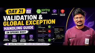Day 21 | Complete Validation &Global Exception Handling Guide in Spring Boot | Java Backend