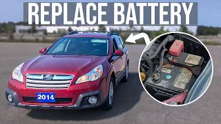 How to [EASILY] Replace the Battery - Subaru Outback (2009-2014)