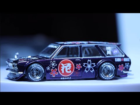 ミニカー Hotwheels Datsun 510 wagon moon custom ミニカー Hotwheels Datsun 510 wagon moon custom Hot Wheels
