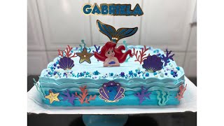 Bolo Pequena Sereia C Efeito De Ondas Me Apaixonei Pelo Resultado