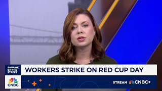 Starbucks workers union launches strike on chain’s key holiday sales day