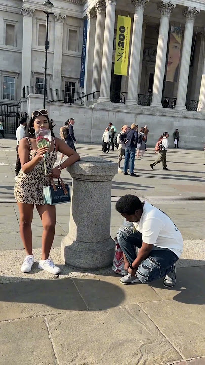 He took the rose off her!😱😂SHE GOT NO ROSE!#trending #viral #fyp #comedy #funny #rose #girl