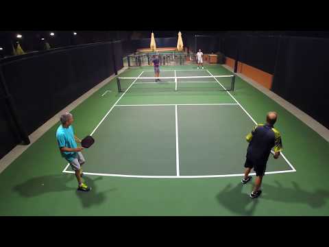 Cary/Ben serving at 10-10-1 vs. Terry Brine/Donny.