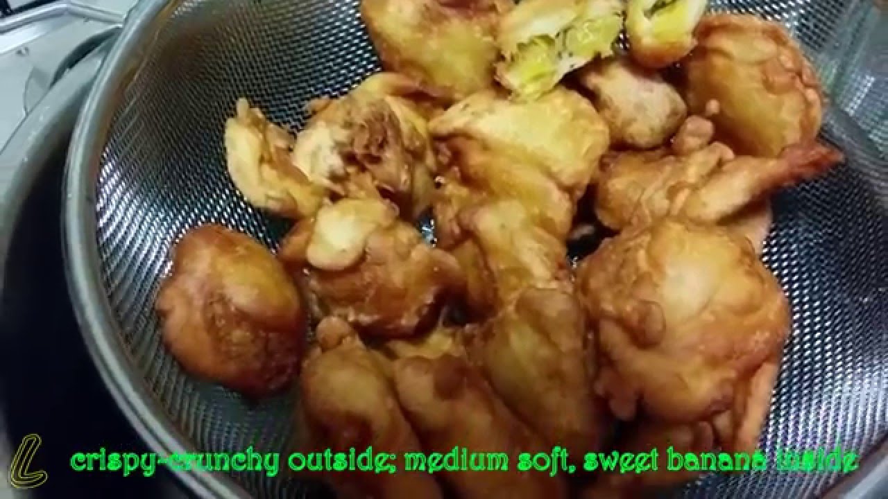 Diy Indonesian Food Pisang Goreng Fried Banana With Kobe Instant Flour Indonesian Street Food