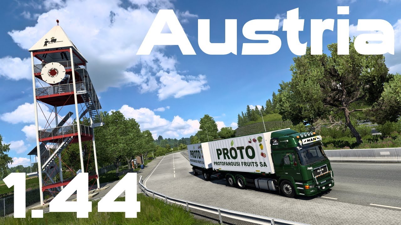 ETS2 [GR] Austria Rework #1 Vienna-Graz-Lavant Viaduct-Klagenfurt ...
